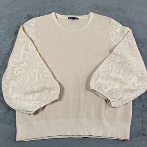 Adrianna Papell women's knit Top size L preowned